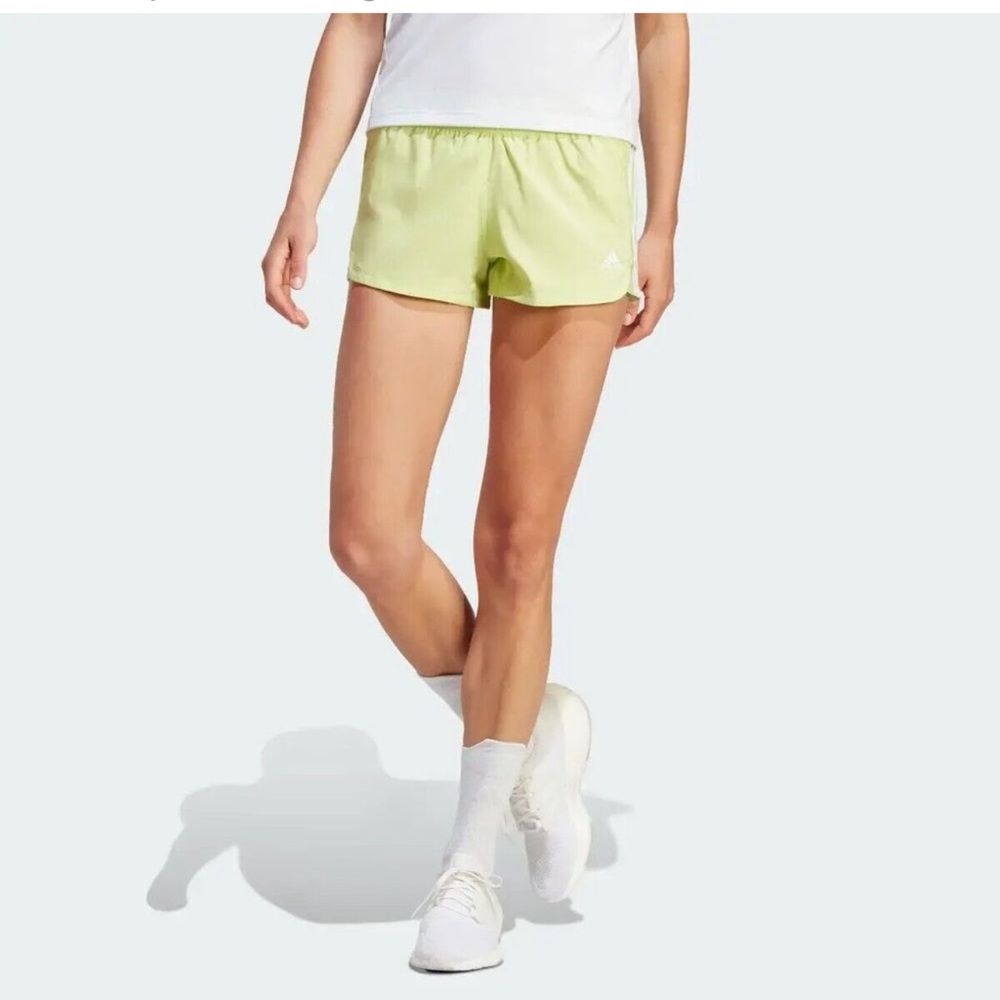 NWT Adidas Pacer Train Shorts - Pulse Lime, Large